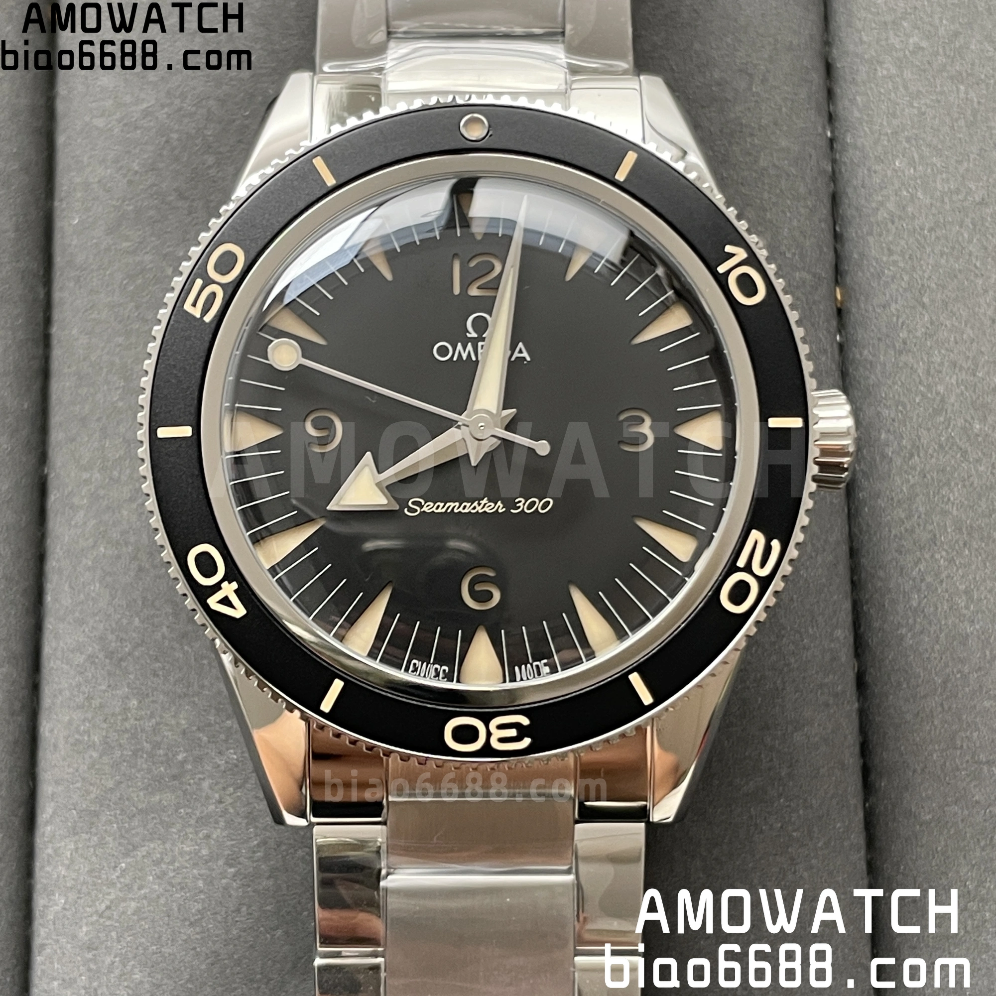 Seamaster 300 Heritage 234.30.41.21.01.001 VSF 1:1 Best Edition Black Dial on SS Bracelet A8912 Super Clone