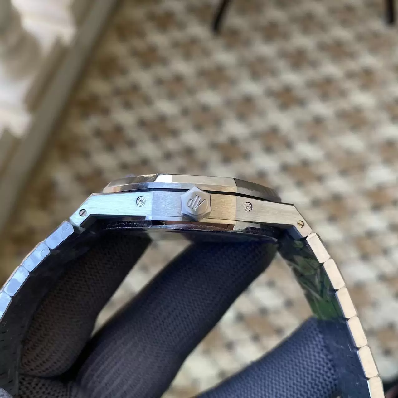 오데마 피게 로열 오크 41mm 컴플리케이티드 26574 스테인리스 스틸 APS F1:1 베스트 에디션 그린 다이얼 스테인리스 스틸 브레이슬릿 A5134 (CHS) - 이미지 5