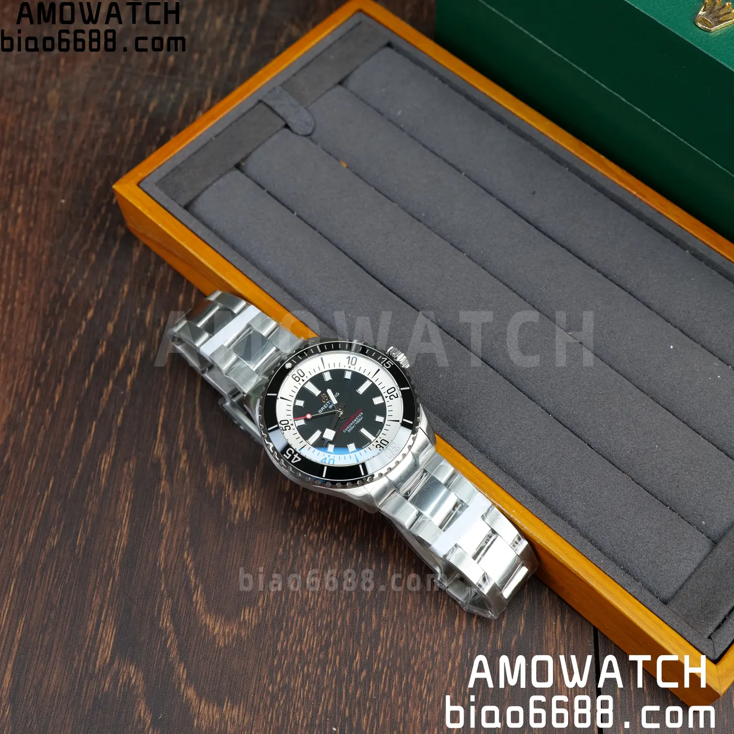 Breitling Superocean 42 SS BLF 1:1 Best Edition Black Dial on SS Bracelet A2824 - Image 2