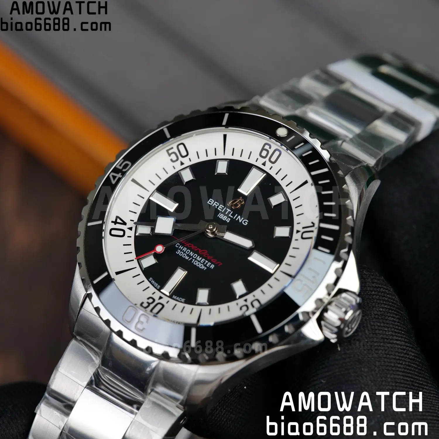 Breitling Superocean 42 SS BLF 1:1 Best Edition Black Dial on SS Bracelet A2824 - Image 13