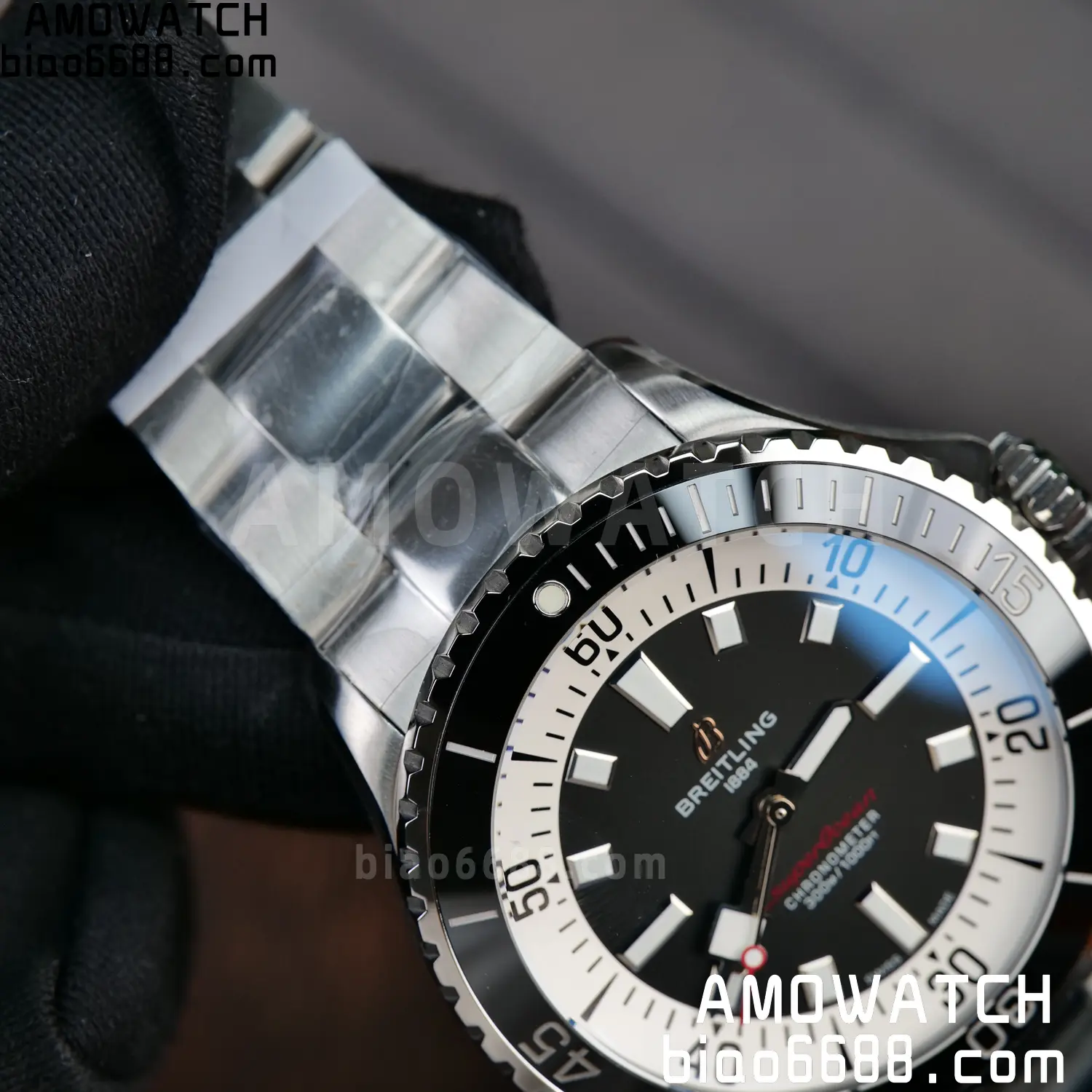Breitling Superocean 42 SS BLF 1:1 Best Edition Black Dial on SS Bracelet A2824 - Image 14