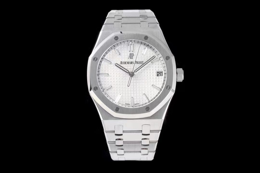 Audemars Piguet Royal Oak 41mm 15500ST SS ZF 1:1 Best Edition White Textured Dial on SS Bracelet A4302 V2