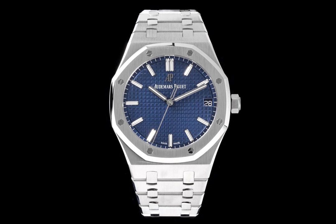 Audemars Piguet Royal Oak 41mm 15500ST SS ZF 1:1 Best Edition Blue Textured Dial on SS Bracelet A4302 V2
