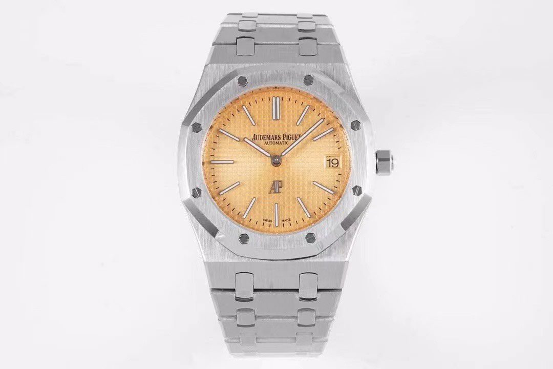 오데마 피게 로열 오크 15202BC 39mm KZ 공장 1:1 베스트 에디션 골드 텍스처 다이얼 시계 아시안 칼리버 2121