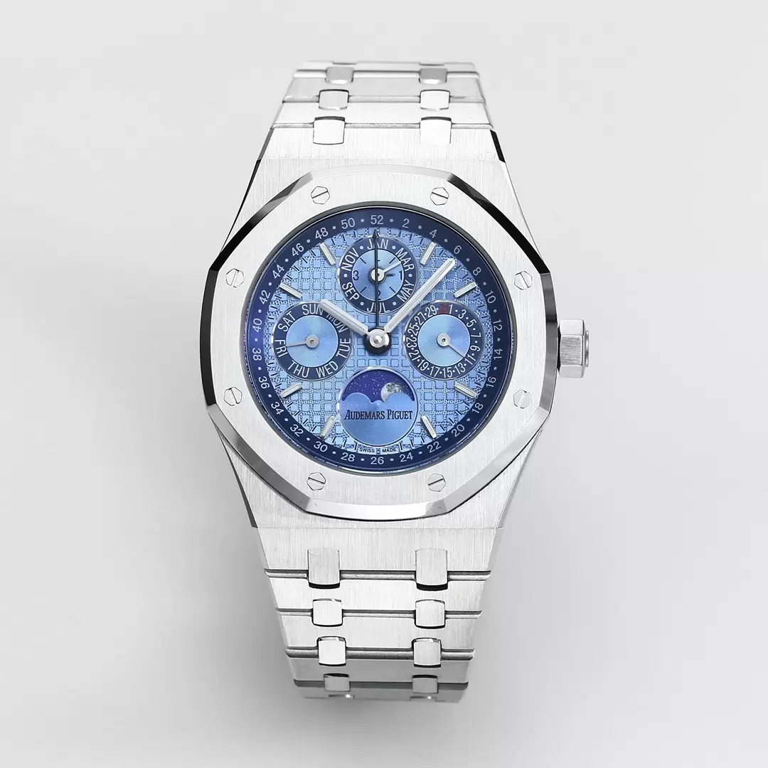 AP Royal Oak 41mm Complicated 26574 SS BBRF1:1 Best Edition Ice Blue Dial on SS Bracelet A5134