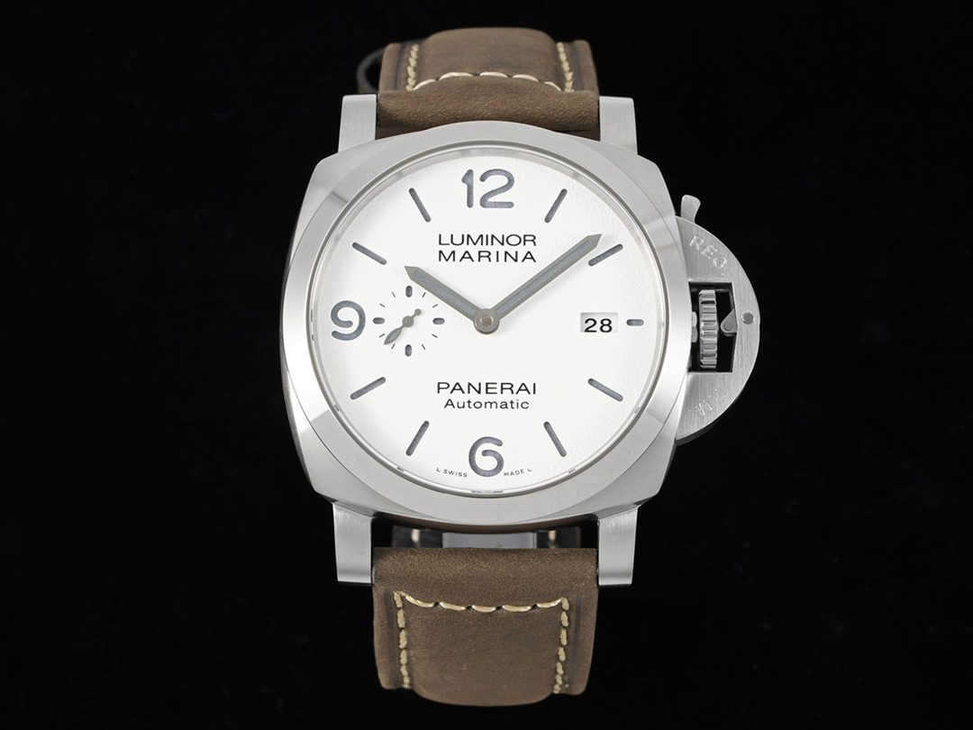 파네라이 PAM1314 PAM01314 W TTF 1:1 베스트 에디션 WHH 가죽 스트랩 P9010