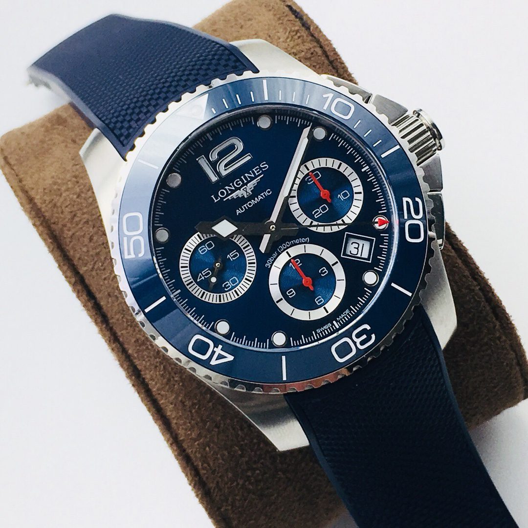 론진 하이드로 콘퀘스트 41mm L3.783.4.96.6 8F 공장 1:1 베스트 에디션 스테인리스 스틸 케이스 다이버 워치 아시아 7750