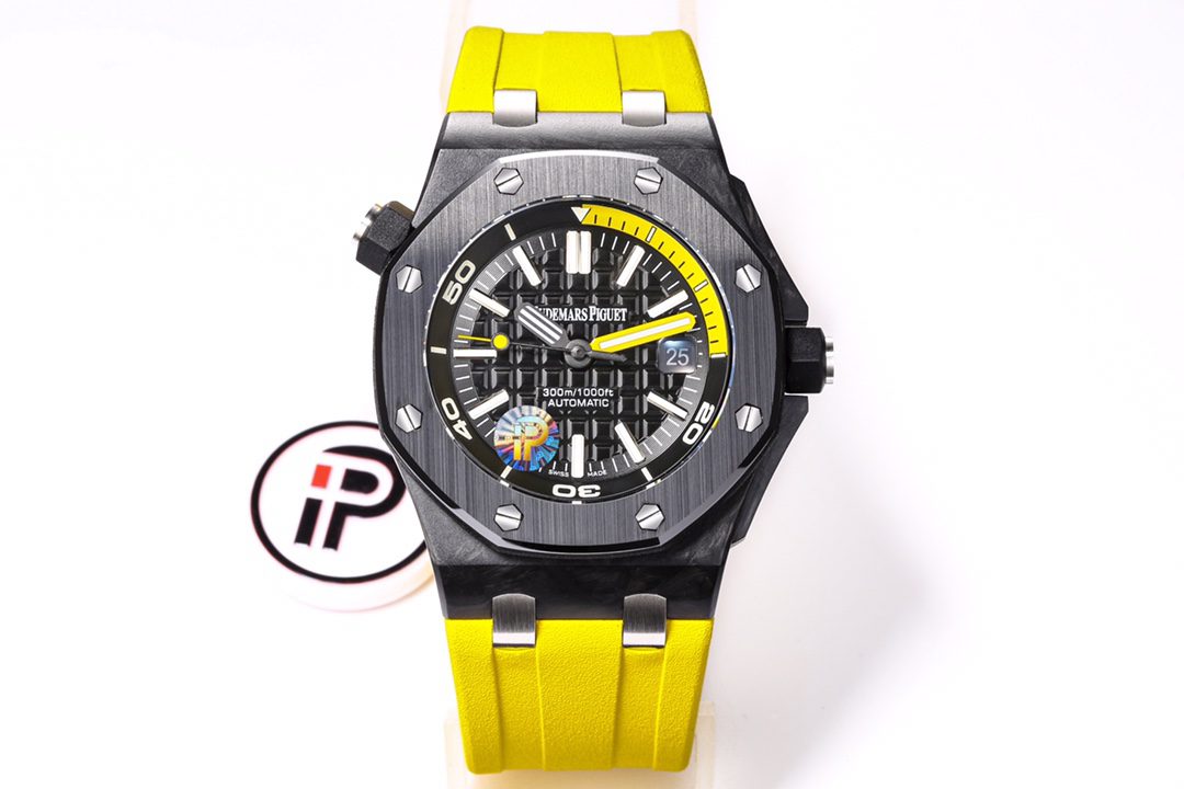 AP Royal Oak Offshore Diver 42mm 15706AU.OO.A002CA.01 IPF 1:1 Best Edition Black Dial on rubber strap