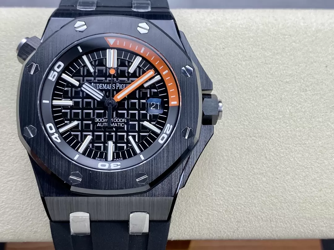 Audemars Piguet Royal Oak Offshore Diver 15707 Black Ceramic APS Factory 1:1 Best Edition SA3120 Super Clone - Image 2