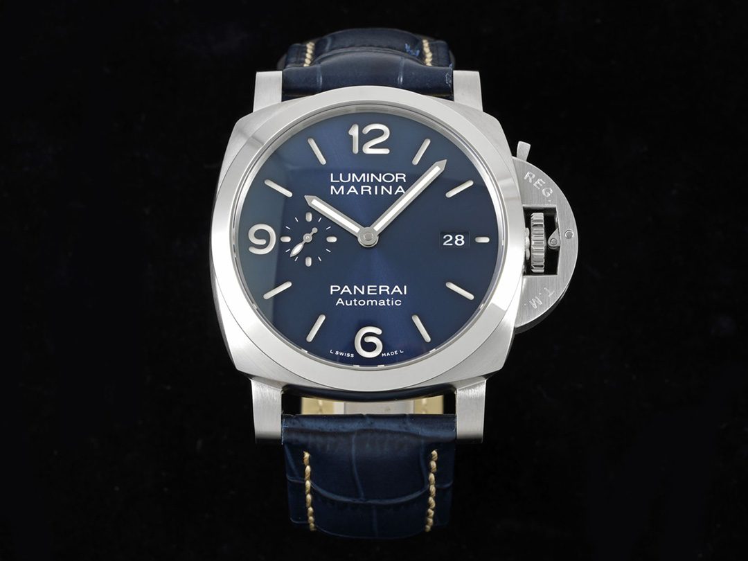 파네라이 PAM1313 PAM01313 W TTF 1:1 베스트 에디션 블루 레더 스트랩 P9010