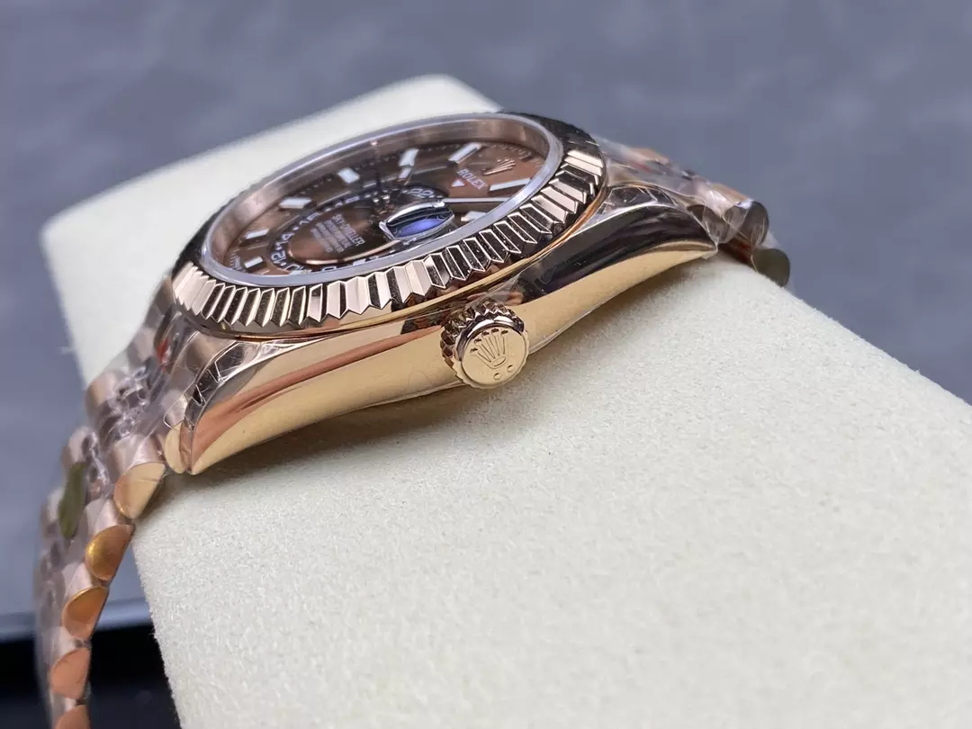 Rolex Sky-Dweller RG 336935 Noob Factory Best Edition Brown Dial on RG Jubilee Bracelet - Image 6