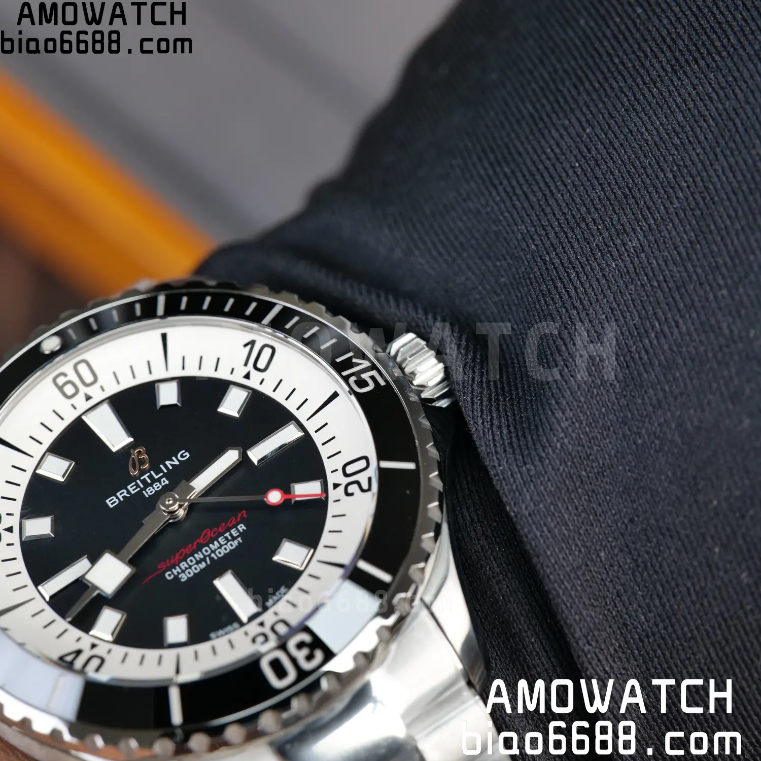 Breitling Superocean 42 SS BLF 1:1 Best Edition Black Dial on SS Bracelet A2824 - Image 33