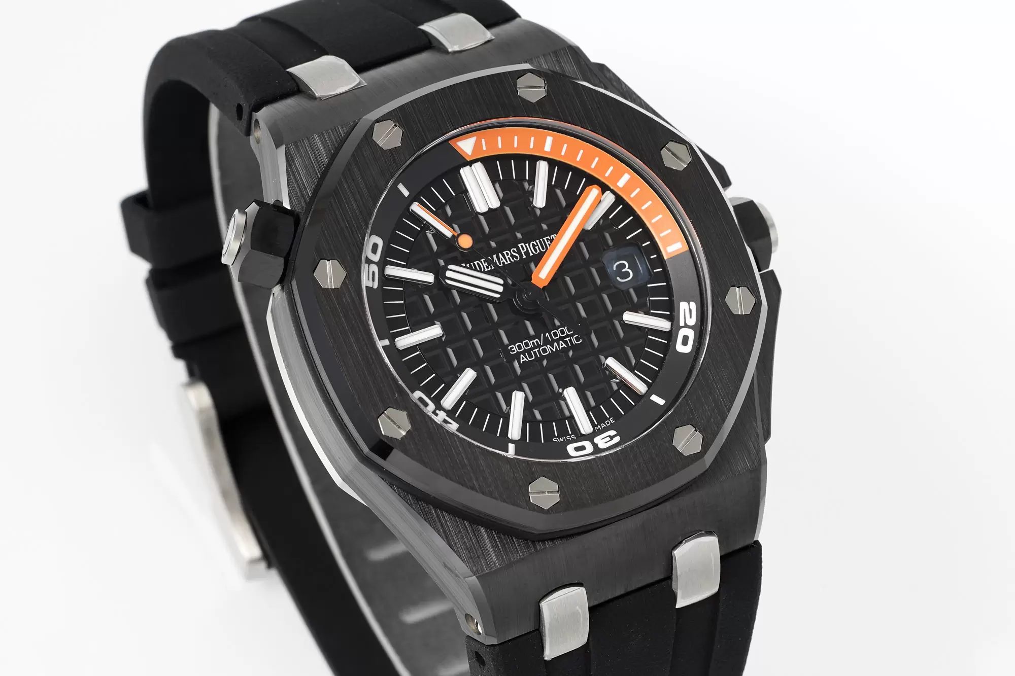Audemars Piguet Royal Oak Offshore Diver 15707 Black Ceramic APS Factory 1:1 Best Edition SA3120 Super Clone - Image 12