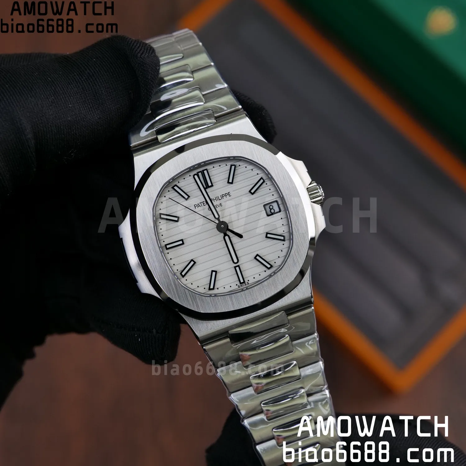 PP Nautilus 5711 DDF 1:1 Best Edition White Dial on SS Bracelet DD324 Super Clone V2