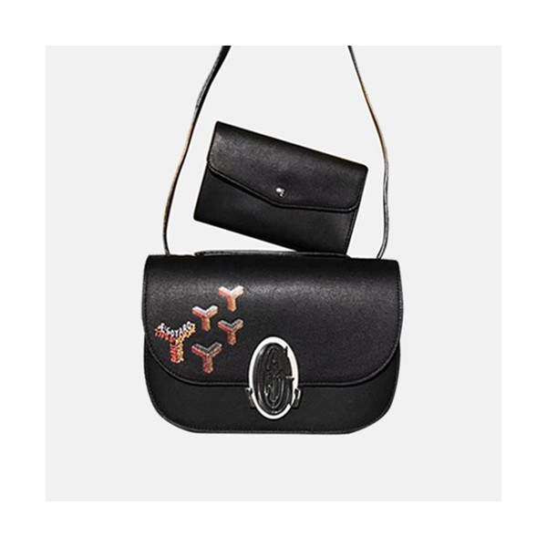 ✨[한정판]Goyard Leather Black (Red) Shoulder Bag - 고야드 레더 블랙(레드) 숄더백,GYB0094