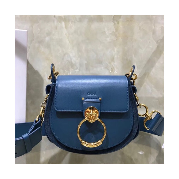 ✨Chole 2019 Tess Leather Shoulder Bag, 20cm - 끌로에 2019 테스 레더 숄더백,CLB0003,20cm,블루