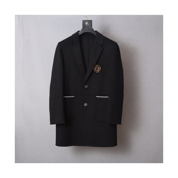 ✨[커스텀급] FendiI 2018 Mens Cashmere Coat - 펜디 남성 캐시미어 코트 Fen0064x.Size(M - 2XL)블랙