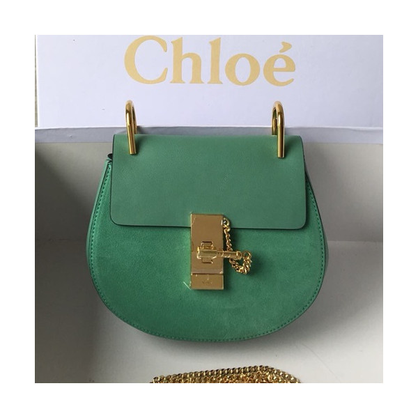 ✨Chole 2019 Drew Leather Shoulder Bag, 20/23.5cm - 끌로에 2019 드류 레더 숄더백,CLB0046,20/23.5cm,그린