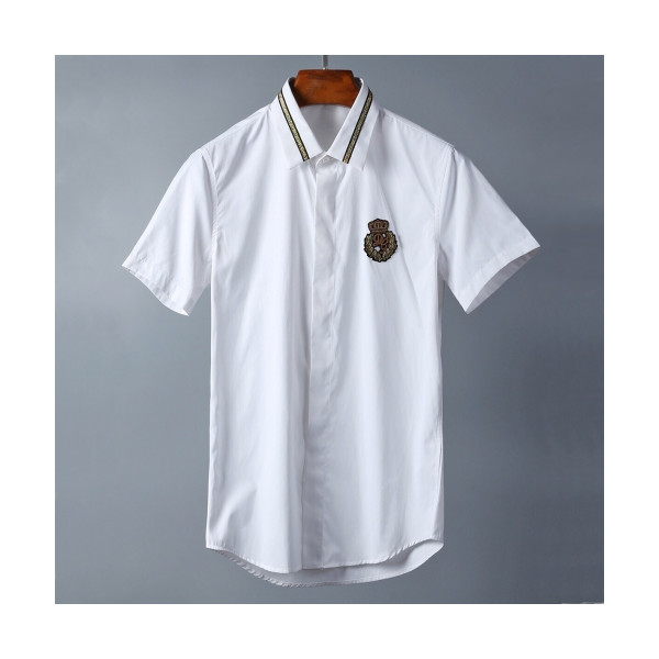 ✨[매장판]Dolce&Gabbana 2019 Mens Crown Polo Short Sleeved Tshirt - 돌체앤가바나 남성 크라운 폴로 반팔티셔츠 Dol0271x.Size(m - 3xl).2컬러(블랙/화이트)