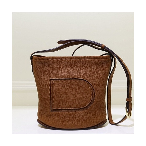 ✨Delvaux 2019 Pin Leather Shoulder Bag,20CM - 델보 2019 핀 레더 숄더백,DVB0259 .20CM,브라운