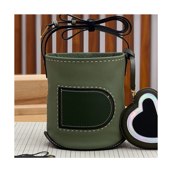 ✨Delvaux 2019 Pin Leather Shoulder Bag- 델보 2019 핀 레더 숄더백,DVB0261 .그린