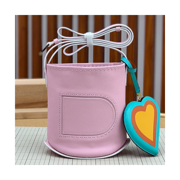 ✨Delvaux 2019 Pin Leather Shoulder Bag- 델보 2019 핀 레더 숄더백,DVB0264 .연핑크
