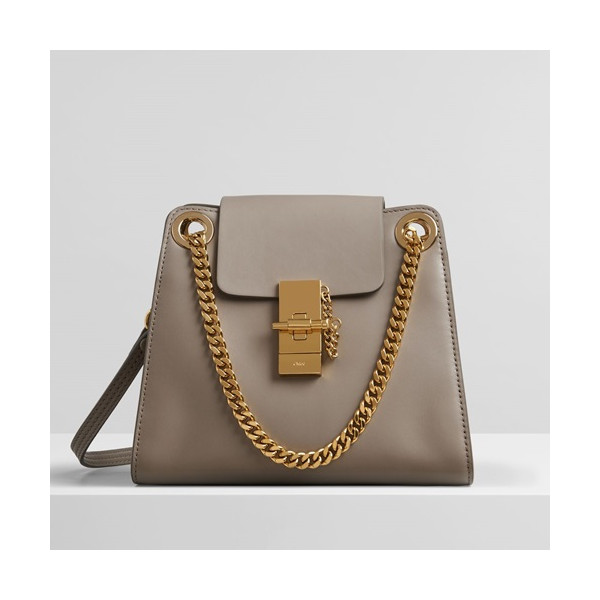 ✨Chole 2019 Annie Leather Shoulder Bag, 22cm - 끌로에 2019 애니 레더 숄더백,CLB0118,22cm,그레이