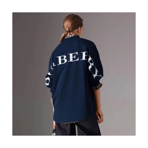 ✨Burberry 2019 Mm Logo Cotton Man-to-man - 버버리 2019 남자 로고 코튼 맨투맨 Bur01085x.Size(s - 2xl).네이비