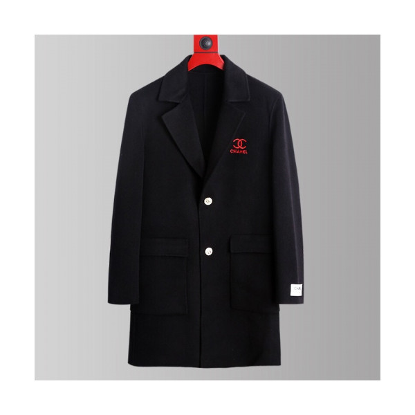 ✨Chanel 2019 Mens CC Logo Cashmere Suit Jacket - 샤넬 2019 남성 CC로고 캐시미어 슈트자켓 Cha0448x.Size(m - 3xl).블랙