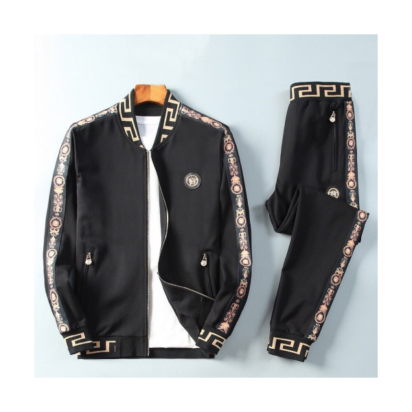 ✨Versace 2019 Mens Logo Training Clothes&Pants - 베르사체 2019 남성 로고 트레이닝복&팬츠 Ver0293x.Size(m - 3xl).블랙