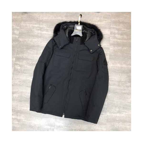 ✨[매장판] Moose Knuckle 2019 Mens Logo Goose Down Padding - 무스너클 2019 남성 로고 구스다운 패딩 Moo0044x.Size(s - 2xl).블랙