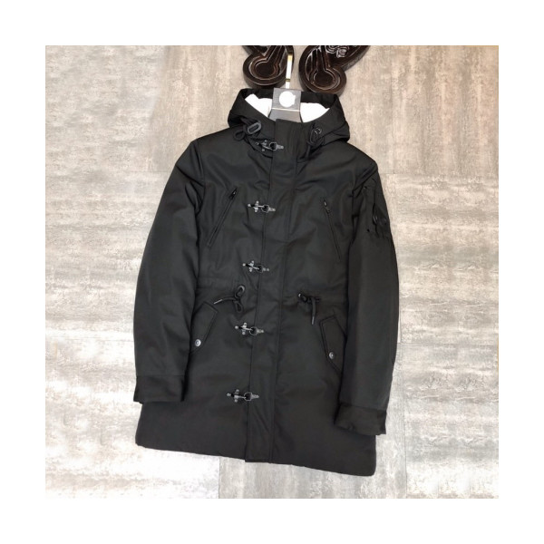 ✨[매장판] Moose Knuckle 2019 Mens Logo Goose Down Padding - 무스너클 2019 남성 로고 구스다운 패딩 Moo0047x.Size(s - 2xl).블랙