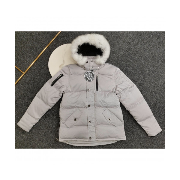 ✨[매장판] Moose Knuckle 2019 Mm/Wm Logo Goose Down Padding - 무스너클 2019 남자 로고 구스다운 패딩 Moo0052x.Size(xs - xl).그레이