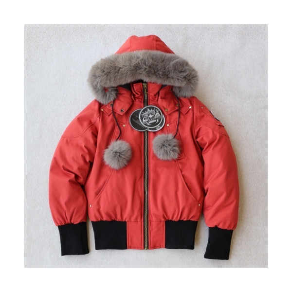 ✨[매장판] Moose Knuckle 2019 Womens Logo Down Short Jacket - 무스너클 2019 여성 로고 다운 숏자켓 Moo0065x.Size(xs - xl).레드