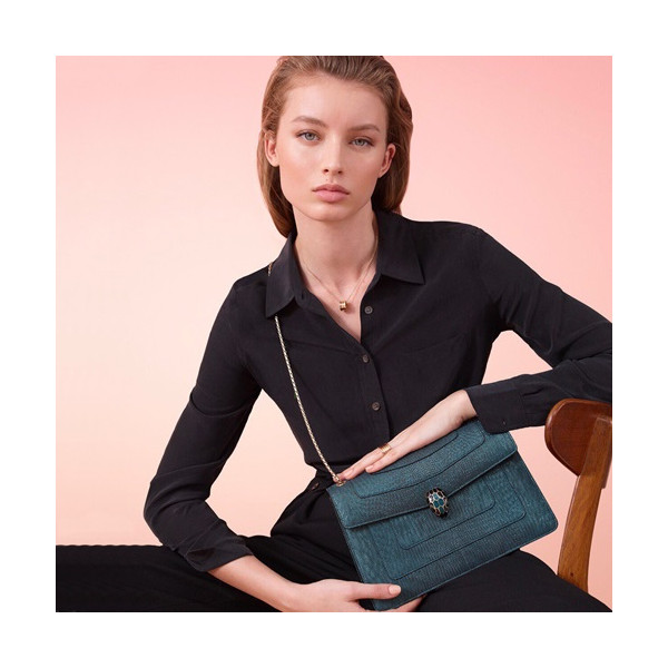 ✨Bvlgari 2019 Serpenti Forever Shoulder Bag,28CM - 불가리 2019 세르펜티 포에버 숄더백,BVLB0171,28cm블루
