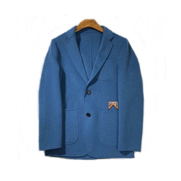 ✨[매장판]Fendi 2019 Mens Logo Cashmere Coat - 펜디 2019 남성 로고 캐시미어 코트 Fen0422x.Size(m - 2xl).블루