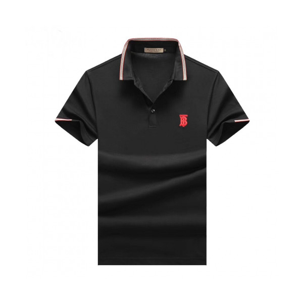 ✨[매장판]Burberry 2019 Mens Logo Cotton Short Sleeved Tshirt - 버버리 2019 남성 로고 코튼 반팔티 Bur01503x.Size(m - 3xl).블랙
