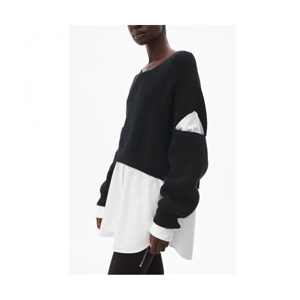 ✨[매장판]Alexsander Wang 2019 Womens Trendy Sweater - 알렉산더왕 2019 여성 트렌디 스웨터 Alw0043x.Size(s - l).블랙