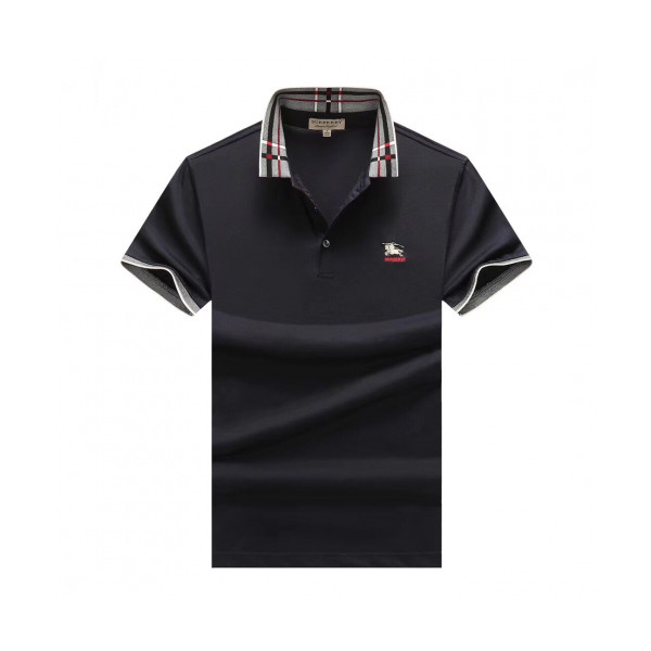 ✨[매장판]Burberry 2019 Mens Logo Silket Short Sleeved Polo Tshirt - 버버리 2019 남성 로고 실켓 폴로 반팔티 Bur01643x.Size(m - 3xl).블랙