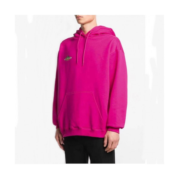 ✨[발렌시아가]Balenciaga 2019 Mm/Wm Logo Oversize Cotton Hood Tee - 발렌시아가 남자 로고 오버사이즈 코튼 후드티 Bal0399x.Size(s - l).핑크