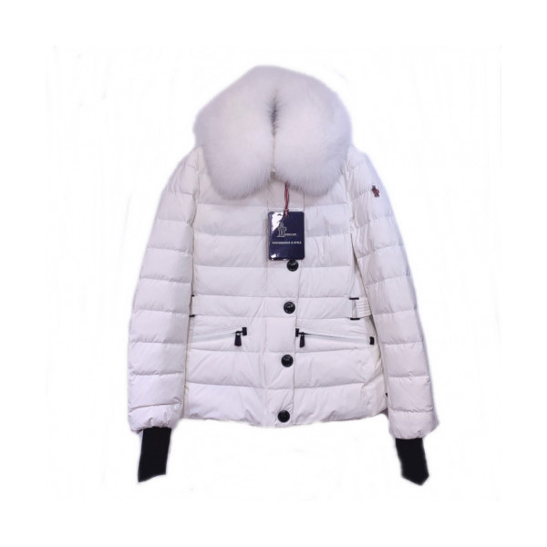 ✨[몽클레어]Moncler 2019 Womens Patch Logo Modern Duck Down Padding - 몽클레어 2019 여성 패치 로고 모던 덕다운 패딩 Moc01278x.Size(s - l).화이트