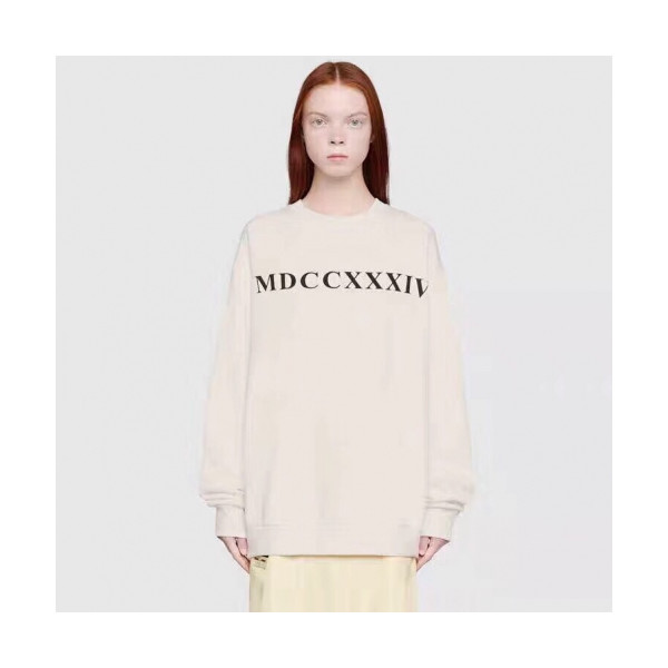 ✨[구찌]Gucci 2019 Mm/Wm Logo Cotton Crew-neck Tshirts - 구찌 2019 남자 로고 코튼 크루넥 긴팔티 Guc01887x.Size(xs - xl).아이보리