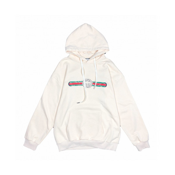 ✨[구찌]Gucci 2019 Mm/Wm Big Logo Cotton HoodT - 구찌 2019 남자 빅로고 캐쥬얼 코튼 후드티 Guc01934x.Size(s - 2xl).아이보리