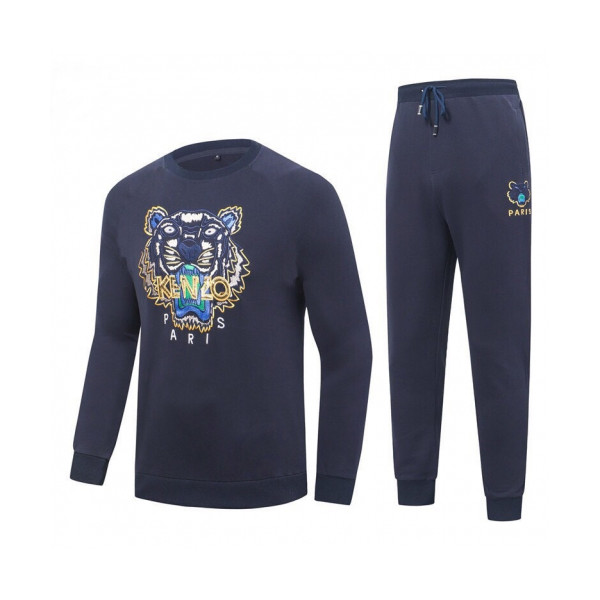 ✨[겐조]Kenzo 2020 Mens Casual Cotton Training Clothes&Pants - 겐조 2020 남성 캐쥬얼 코튼 트레이닝복&팬츠 Ken0080x.Size(m - 3xl).네이비