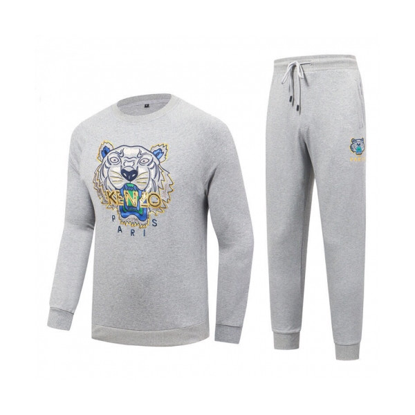 ✨[겐조]Kenzo 2020 Mens Casual Cotton Training Clothes&Pants - 겐조 2020 남성 캐쥬얼 코튼 트레이닝복&팬츠 Ken0081x.Size(m - 3xl).그레이