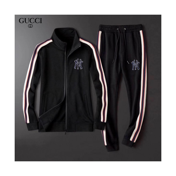 ✨[구찌]Gucci 2020 Mens Logo Casual Cotton Clothes&Pants - 구찌 2020 남성 로고 캐쥬얼 코튼 트레이닝복&팬츠 Guc01986x.Size(l - 4xl).블랙