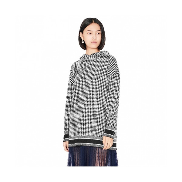 ✨[디올]Dior 2020 Womens Logo Casual Cashmere Hoodie- 디올 2020 여성 로고 캐쥬얼 캐시미어 후드티 Dio0505x.Size(s - l).블랙