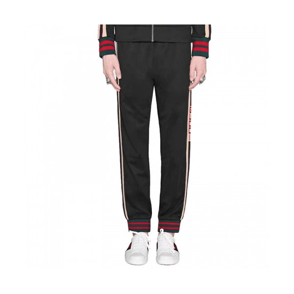 ✨[구찌]Gucci 2020 Mens Casual Initial Logo Training Pants - 구찌 2020 남성 캐쥬얼 이니셜 로고 트레이닝 팬츠 Guc02015x.Size(s - xl).블랙