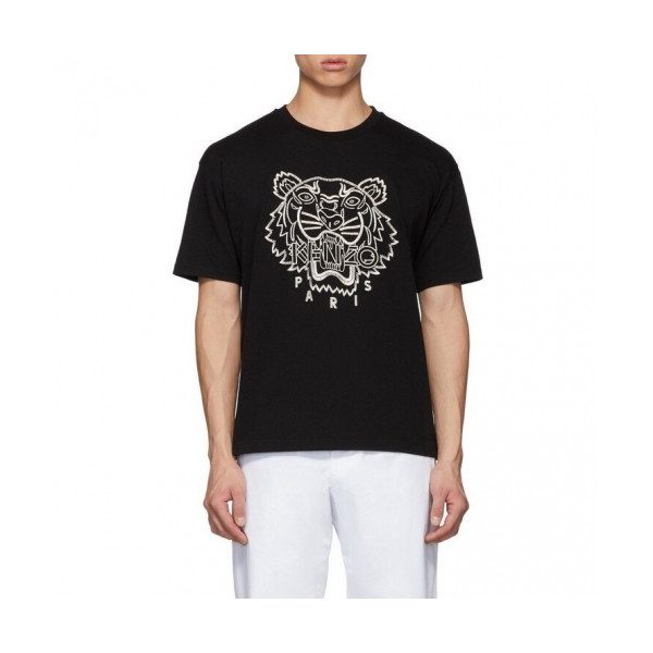 ✨[겐조]Kenzo 2019 Mm/Wm Tiger Cotton Short Sleeved Tshirts - 겐조 2019 남자 타이거 캐쥬얼 코튼 반팔티 Ken0072x.Size(s - 2xl).블랙