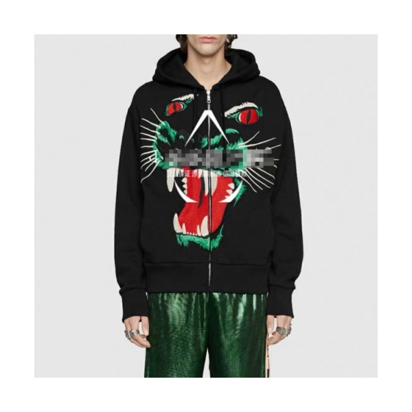 ✨[구찌]Gucci 2019 Mm/Wm Wolf Casual Cotton HoodT - 구찌 2019 남자 울프 캐쥬얼 코튼 후디 Guc02075x.Size(s - 3xl).블랙